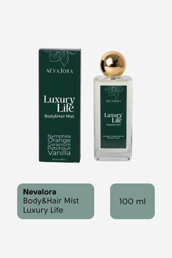 NEVALORA BODY MIST LUXURY LIFE / BOLLUK VE BEREKET TEMALI SAÇ VE VÜCUT SPREYİ - 100ml