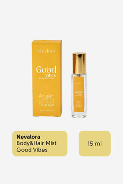 NEVALORA BODY MIST GOOD VIBES / POZİTİF ENERJİ TEMALI SAÇ VE VÜCUT SPREYİ - 15ml