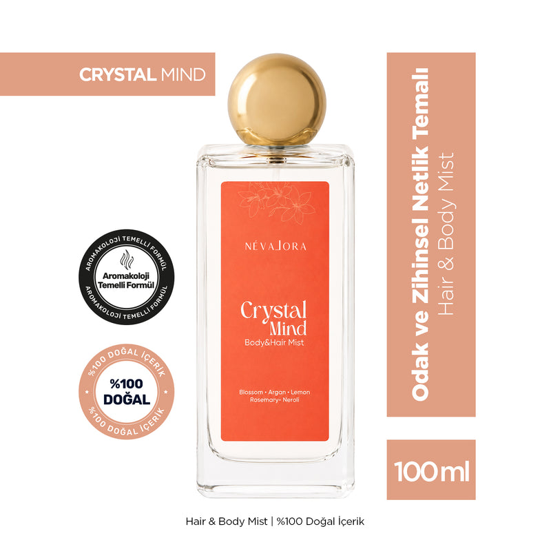 CRYSTAL MIND – Odak ve Zihinsel Netlik Temalı Hair & Body Mist 100 ml