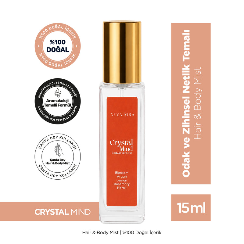 CRYSTAL MIND – Odak ve Zihinsel Netlik Temalı Hair & Body Mist 15 ml