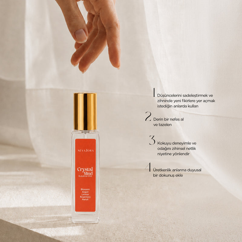 CRYSTAL MIND – Odak ve Zihinsel Netlik Temalı Hair & Body Mist 15 ml
