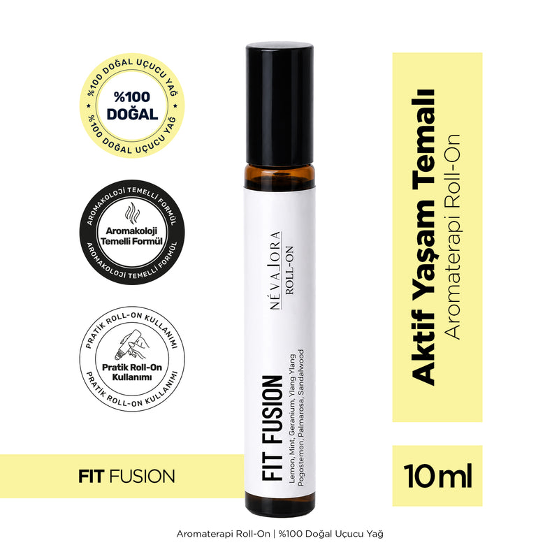 Nevalora Roll-On Fit Fusion / Canlandırıcı ve Dengeleyici Aromaterapi Kokusu – 10 ml