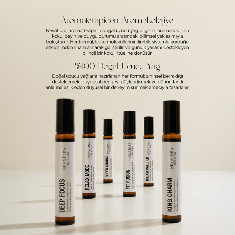 Nevalora Roll-On Fit Fusion / Canlandırıcı ve Dengeleyici Aromaterapi Kokusu – 10 ml