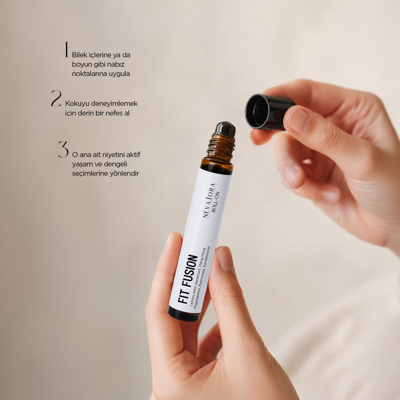 Nevalora Roll-On Fit Fusion / Canlandırıcı ve Dengeleyici Aromaterapi Kokusu – 10 ml