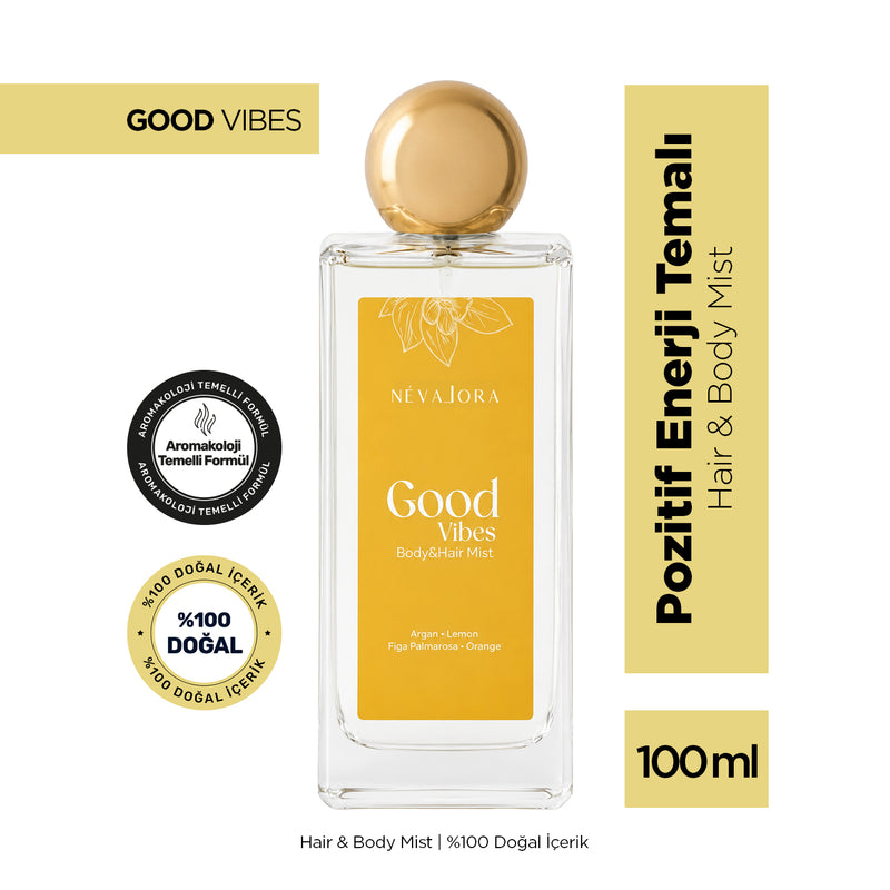 GOOD VIBES – Pozitif Enerji Temalı Hair & Body Mist | 100 ml