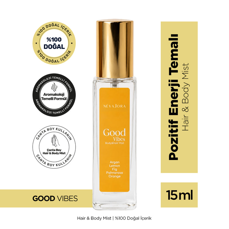GOOD VIBES – Pozitif Enerji Temalı Hair & Body Mist | 15 ml