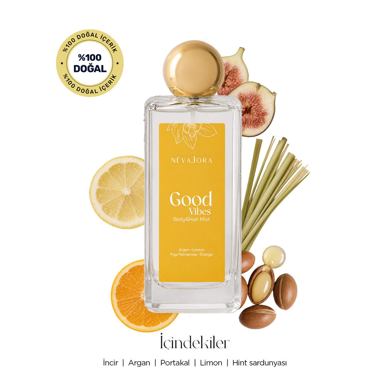 GOOD VIBES – Pozitif Enerji Temalı Hair & Body Mist | 100 ml
