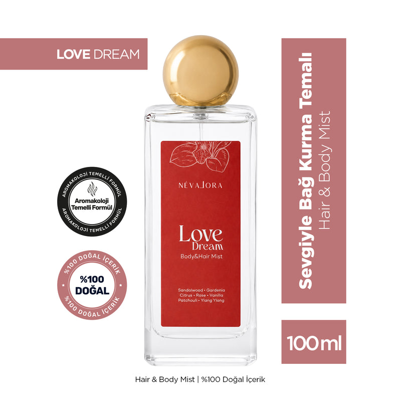 LOVE DREAM - Aşk ve Sevgi Temalı Saç ve Vücut Spreyi - 100 ml