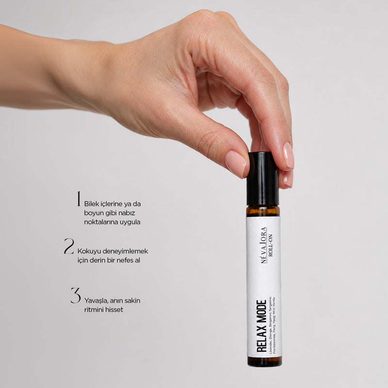 Nevalora Roll-On Relax Mode / Stres Azaltıcı ve Rahatlatıcı Aromaterapi Kokusu – 10 ml